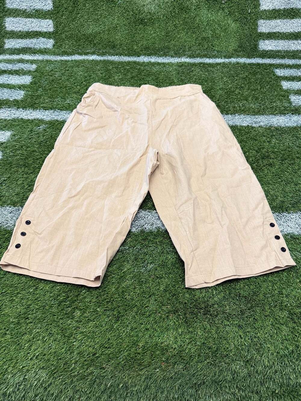 Pedal Pushers for Women Lightweight Summer Linen Capri Pants